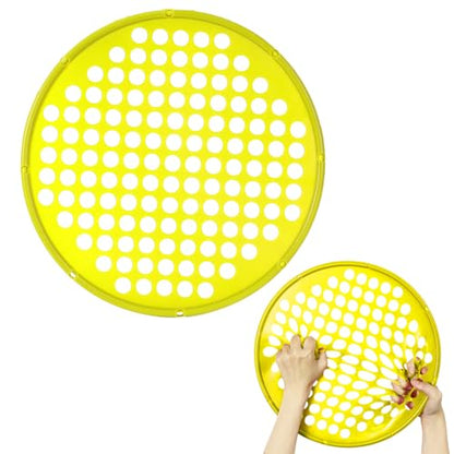 ZHIAMZ Hand Exercisers for Strength, Hand Exercise Web, Finger Exercise | Latex-Free Tear-Resistant Hand Exercise Web for Finger & Hand Strength, Physical Therapy Rehab, Portable 7-Inch - color: PLUS-Yellow