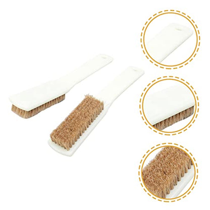 Sosoport 2Pcs Climbing Brush Set Sturdy Handle and Thick Boar Hair Bristles for Bouldering and Rock Cleaning Outdoor Sports Cleaning Tool