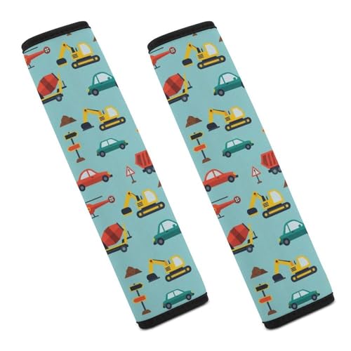 2 Piece Blue Car Truck Cars Seat Belt Shoulder Pad Universal Soft and Comfortable Automotive Seat Belt Protector for Elderly Support, Most Cars, Comfortable Driving - color: Pattern 1145