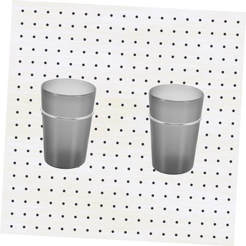 ABOOFAN 6pcs Plate Hook Peg Hooks Tool Rack Hole Mounted Hanging Board Accessories Crib Iron Silver - size: 11.50X8.60X3.00CM