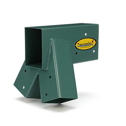 Eastern Jungle Gym Easy 1-2-3 A-Frame Swing Set Bracket, Green | Heavy Duty Swingset Bracket for Easy, Simple Installation | DIY Swing Set Part to Build Playground Sets for Backyards - style: A-Frame Swing Set Bracket