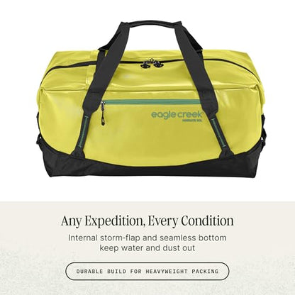 Eagle Creek Migrate 90L Duffel Bag – Lightweight, Durable Travel Duffel – Weather-Resistant Fabric – Comfortable Shoulder Straps – Electric Yellow - color: Yellow