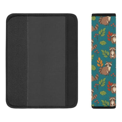 Soft Padded Car Seat Belt Pad for Child, Most Cars, 2 Piece Raccoon Seat Belt Cushion Comfortable Driving - color: Pattern 372