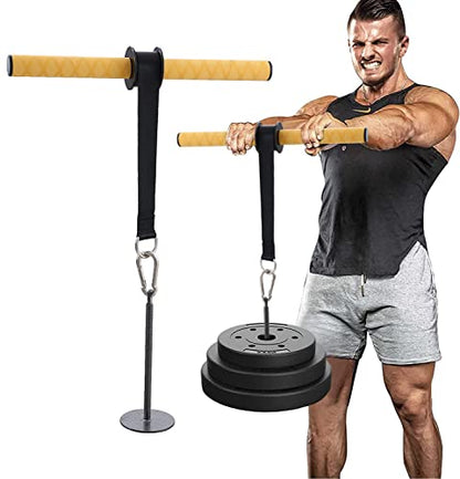 PELLOR Wrist and Forearm Blaster, Wrist Roller & Forearm Roller with Anti-Slip Grip Handles, Forearm Strength Trainer Ideal for Grip Strength, Muscle Building, Rehabilitation - style: Yellow Handle