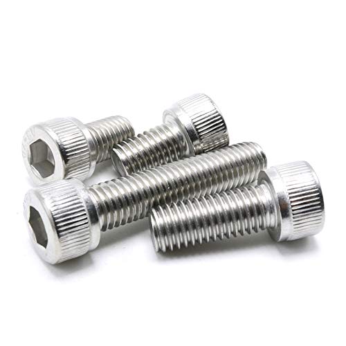 M3-0.5 x 20mm Socket Head Cap Screws Metric, Allen Socket Drive, Stainless Steel 304, Full Thread, Bright Finish, Machine Thread (30 Pcs) - size: M3-0.5 x 20mm