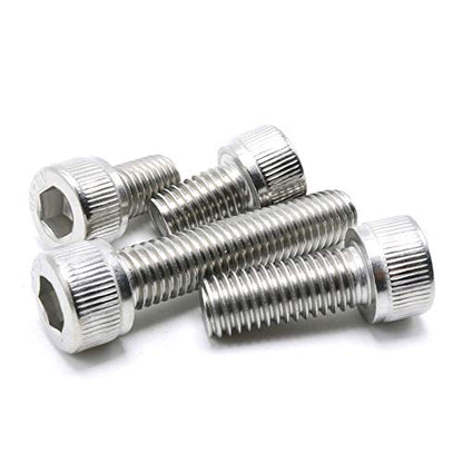 M4-0.7 x 35mm Socket Head Cap Screws Metric, Allen Socket Drive, Stainless Steel 304, Full Thread, Bright Finish, Machine Thread (20 Pcs) - size: M4-0.7 x 35mm