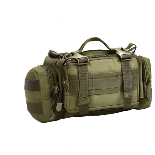 Utility 3P Military Tactical Duffle Waist Bags MOLLE Assault Shoulder Backpack Multifunction EDC Pouches Heavy Duty Fanny Packs (Army Green) - color: Army Green