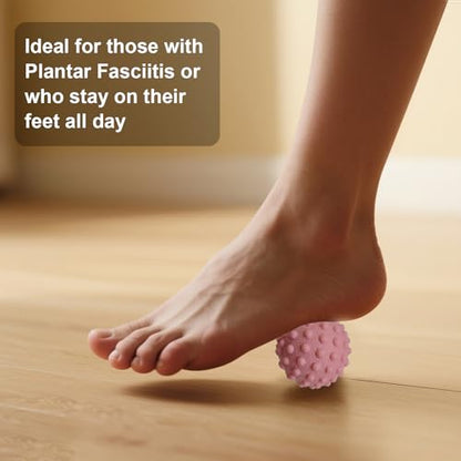 Foot Massage Ball Myofascial Release, Restore Foot Massage Roller, Massage Tool for Tight Muscles and Sore Feet, Pain Relieve from Plantar Fasciitis - color: 1 Pink Massage Ball
