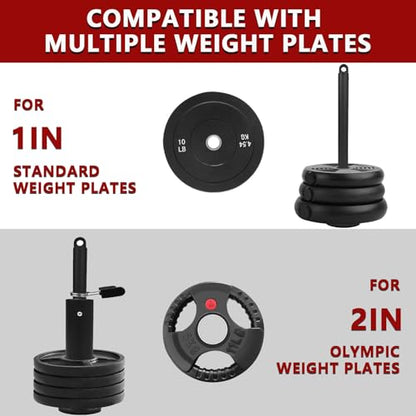 Weight Loading Pin with Carabiner, Fitness Weight Lifting Pin fit 1 inch Standard / 2 inch Olympic Weight Plates Pulley Cable System Attachment for Home Gym Muscle Strength Training (Olympic) - color: 2 inch Olympic