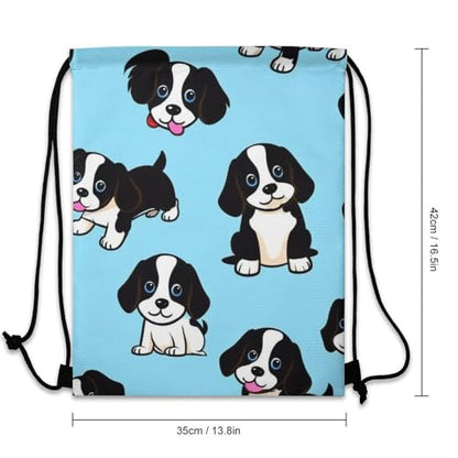 Drawstring Backpack Gym Sackpack Lightweight Waterproof String Bag for Sports Travel Yoga Beach Swimming, Men Women Unisex, Cute Boston Terrier Bags - color: Picture (25)