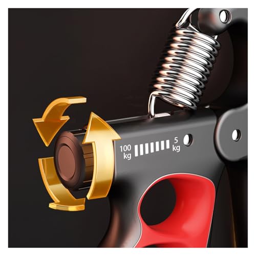 5-100 KG Grip Trainer Finger Motor Grip Strengthener Grip Trainer Non-Sliding Grip - color: Orange