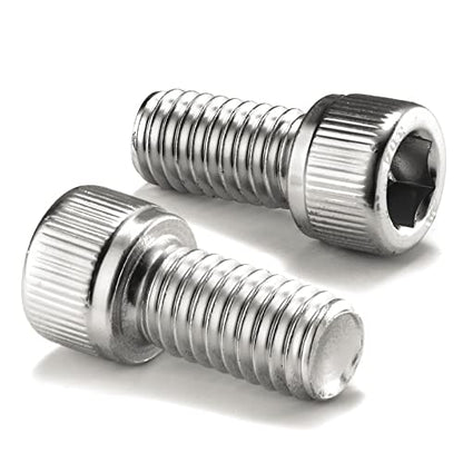 1/4-20 x 3/4" Socket Head Cap Screws Bolts, 20Pcs 304 Stainless Steel 18-8, Allen Socket Hex Drive, Full Thread, Bright Finish by SG TZH(with Hex Spanner) - size: 1/4-20 x 3/4"