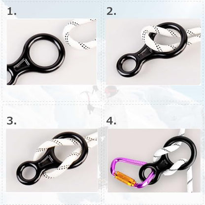 35kN Climbing Rescue Figure 8 Descender Rigging Plate Heavy Duty & Large & High Strength Rappel Device Equipment for Rappelling, Belaying, Tree Climbing, Aerial Silks Rigging - color: Orange - 35 kN
