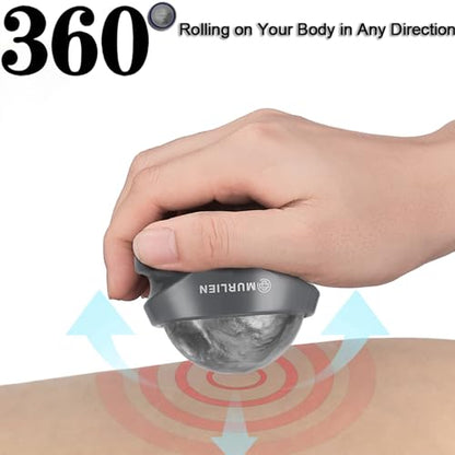 Massage Roller Ball, Tight and Sore Muscles Relief, Manual Massager, Alleviating Shoulder, Arms, Back, Legs, Calves or Muscle Tension - Gray - color: Gray