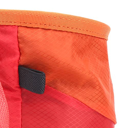 Keenso Rock Climbing Chalk Bag Drawstring Sealing Rock Brushes Support for Outdoor Mountaineering (Red) - color: Red