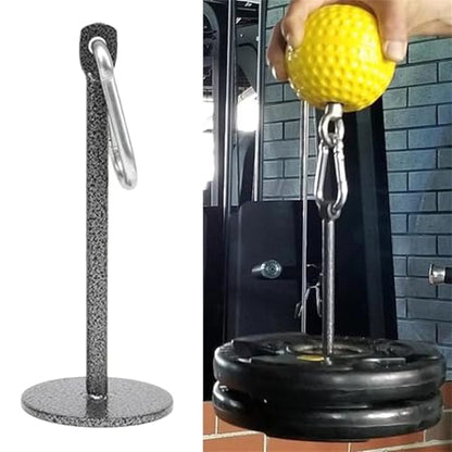 Steel Fixed Bracket Loading Pin with Heavy Duty Carabiner, Gym Fitness Barbell Weight Plate Barbell Plate Weight Tray Freeweight Rod Loading Pin - size: XX-Large