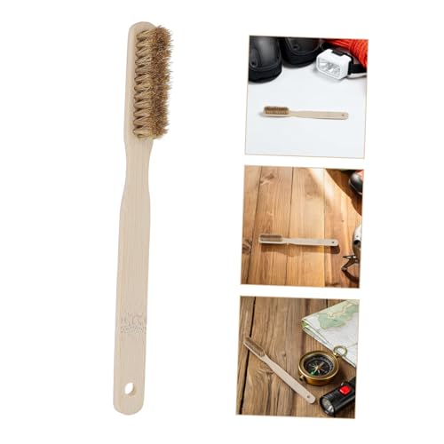Chalk Rock Climbing Brush with Long Handle, Boar Bristle Climbing Hold Brush for Indoor and Outdoor Chalk Removal, Mountaineering Cleaning Tool for Bouldering and Rock Walls