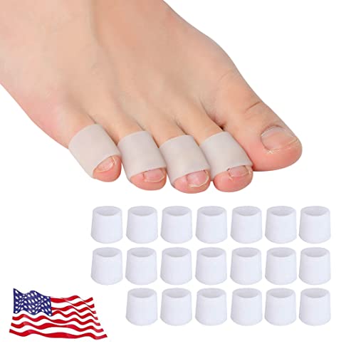 Pnrskter Silicone Toe Protectors for Men & Women – 20 PCS Soft Toe Caps & Sleeves for Pinky Toe, Corns, Blisters, Calluses, Hammer Toes, Toe Cushions for All Day Comfortable & Friction Toe Relief - size: 20 Count (Pack of 1)
