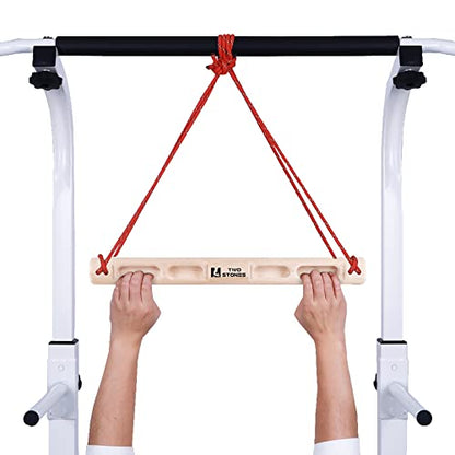 TWO STONES Portable Fingerboard as Rock Climbing Training Boards with Edges and Pockets, Portable Climbing Hangboard as Rock Climbing Finger Strengthener Training Indoor and Outdoor (CJ-HB2026)