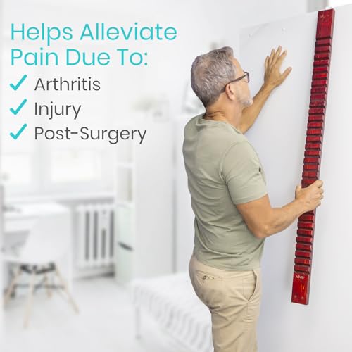 Vive Wooden Finger Ladder for Physical Therapy - Easy Shoulder Rehab | Equipment for Pain Relief - Occupational Rehabilitation Exercise for Frozen Shoulder, Chronic Pain, Rotator Cuff Injury