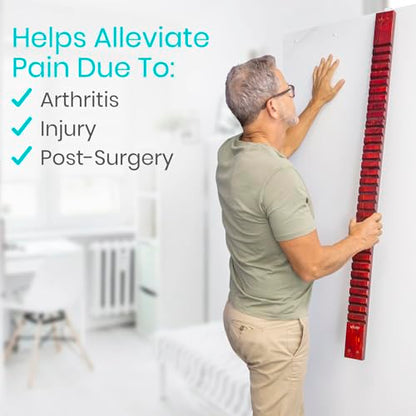 Vive Wooden Finger Ladder for Physical Therapy - Easy Shoulder Rehab | Equipment for Pain Relief - Occupational Rehabilitation Exercise for Frozen Shoulder, Chronic Pain, Rotator Cuff Injury
