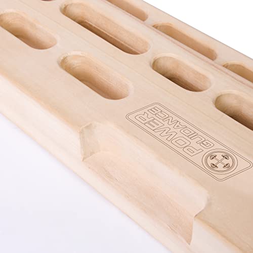 POWER GUIDANCE Rock Climbing Hangboard Wooden Hand Grip Strengthener Forearm Exerciser for Climbers Athletes