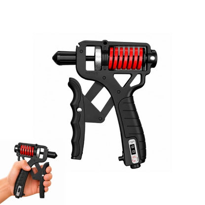 Hand Grip Strengthener Adjustable 5-165kg Grip Strength Trainer with Steel Spring Finger Exerciser for Men and Women - color: Black