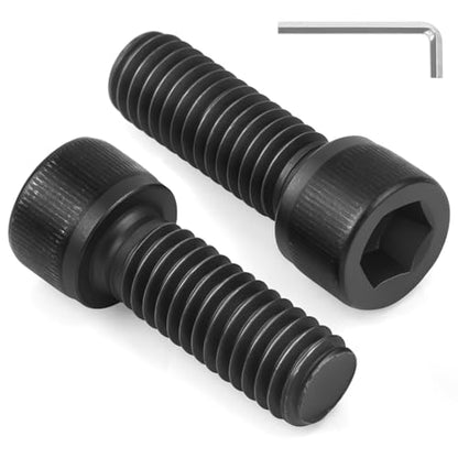 60 PCS 1/4-20 x 5/8" Hex Socket Head Cap Screws Bolts, Allen Socket Drive, Black Oxide, 12.9 Grade Alloy Steel 1/4 inch Allen Bolt, Fully Machine Thread - color: Black, size: 1/4-20 x 5/8"