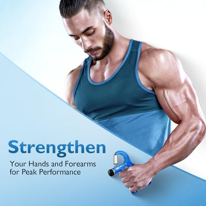FitBeast Grip Strengthener Forearm Strengthener, Adjustable Hand Grip Strengthener for Strength Training & Rehabilitation, 10-132 lbs Resistance, Ideal for Athletes and Physical Therapy (1 Piece) - color: Light Blue
