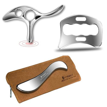 BYYDDIY 3 in 1 Stainless Steel Muscle Scraper Tools Set (TSD) - style: TSD