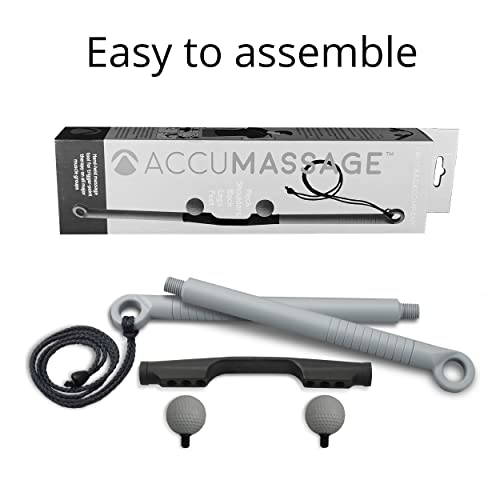Body Back AccuMassage FSA Eligible - Dual Pressure Point Massage Tool & Massage Hammer - 2 in 1 Design - Shiatsu Neck Massager Tool, Golf Ball Percussion Massager for Deep Tissue Pain Relief - style: AccuMassage - 1-pack