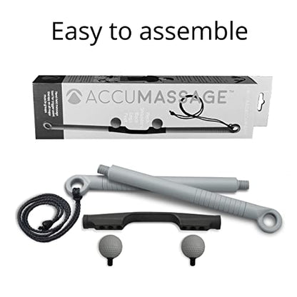 Body Back AccuMassage FSA Eligible - Dual Pressure Point Massage Tool & Massage Hammer - 2 in 1 Design - Shiatsu Neck Massager Tool, Golf Ball Percussion Massager for Deep Tissue Pain Relief (2 Pack) - style: AccuMassage - 2-pack