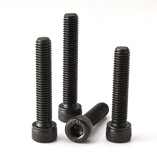 M3 x 12mm 16mm 20mm 25mm 30mm Hex Socket Head Cap Screws Bolts, 12.9 Grade Alloy Steel, Black Oxide Finish, Fully Threaded, Metric Allen Hex Drive, Assortment Kit 100Pcs - size: Hex Socket Head M3x12, 16, 20, 25, 30mm(100pcs)