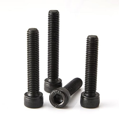 M3 x 12mm 16mm 20mm 25mm 30mm Hex Socket Head Cap Screws Bolts, 12.9 Grade Alloy Steel, Black Oxide Finish, Fully Threaded, Metric Allen Hex Drive, Assortment Kit 100Pcs - size: Hex Socket Head M3x12, 16, 20, 25, 30mm(100pcs)