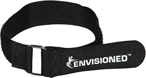 Premium Cinch Straps 2" x 12" with Stainless Steel Metal Ring (Buckle), Reusable Durable Hook and Loop, Multipurpose Securing Straps 6 Pack Plus 2 Original 3/4" x 8" Straps - size: 2" x 12"