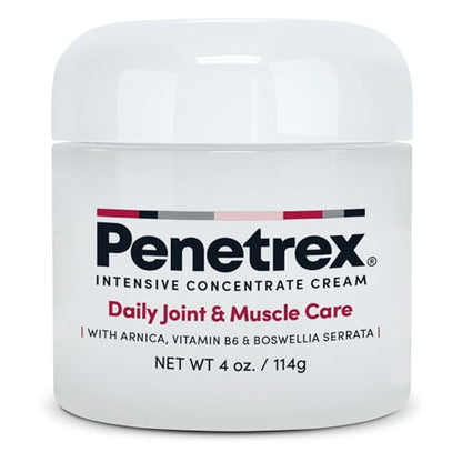 Penetrex Joint & Muscle Care - Soothing Massage Cream - Premium Whole Body Rub with Arnica, Vitamin B6 MSM & Boswellia - Non-Greasy 4oz Cream - size: 4 Ounce (Pack of 1)