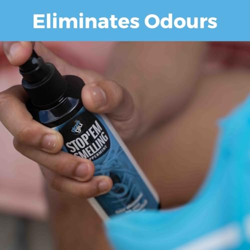 Glove Glu Clean Kick Foam for cleaning soccer boots - size: 8 Fl Oz (Pack of 1), style: Stop'em Smelling Peppermint