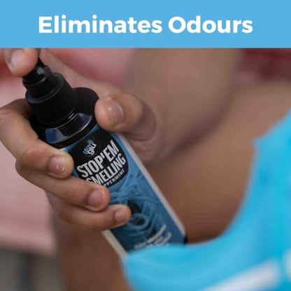 Glove Glu Clean Kick Foam for cleaning soccer boots - size: 8 Fl Oz (Pack of 1), style: Stop'em Smelling Peppermint