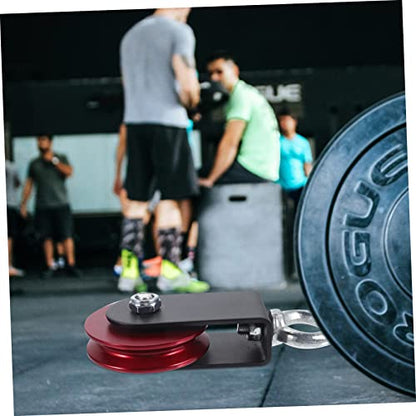 Hemoton Gym Pulley System Aluminum Alloy Cable Pulley Wheel Cable Attachment for Weight Lifting Fitness Equipment