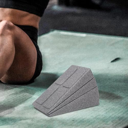 3 Pieces Brick Squat Wedge Block Foam Slant Board PETG Lightweight Cushion Reduces Injury Risk Suitable for Exercise Fitness Gym