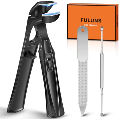 Nail Clippers for Thick Nails for Seniors, 2026 Large Angled Toenail Clippers for Thick Toenails with Wide Opening, Heavy Duty Nail Cutter Long Handle Fingernail Clipper Gifts for Men Women Adults - style: Black Angled Head Nail Clippers