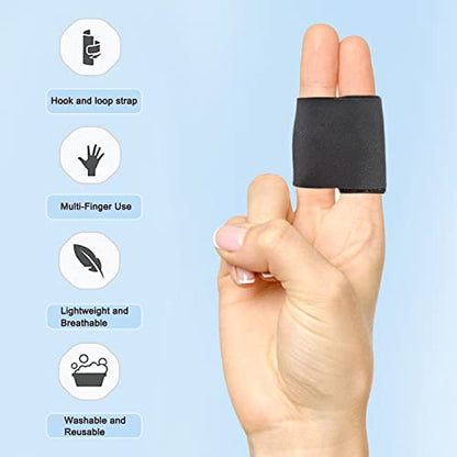 Finger Splint Wraps Reusable Finger Buddy Tape Adjustable Finger Brace Trigger Finger Splints Mallet Finger Support Compression Finger Sleeves for Arthritis Pain Relief, Sport Injury - L - size: Large, style: Buddy