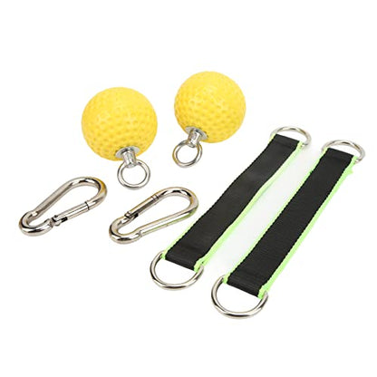 Climbing Pull Up Hand Grips Ball Set, Wireless Arm Strength Training Equipment, Non Slip Grip Balls with Webbing Buckle for Rock Climbing, Gym and Home Workouts - size: 72mm model