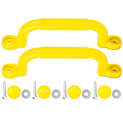 VGEBY1 Climbing Frame Handles, Plastic Kids Children Playground Safety Non-Slip Handle Swing Toy Accessories - color: Yellow