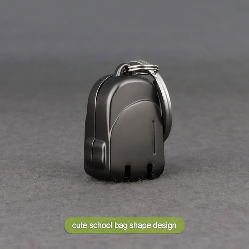 All Metal Foldable Nail Clippers, Stainless Steel Pocket Keychain Fingernail Clipper with Earpick & Keyrings, Poretable Compact Travel Nail Trimmer Cutter for Men Women Adults, Black - color: Black