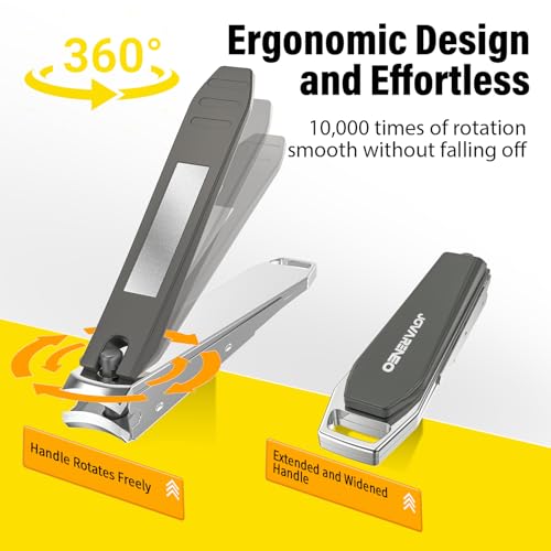 Nail Clipper Set,Premium Stainless Steel Fingernail and Toenail Clipper Cutters with Nail File and Catcher, Sharp Effortless Nail Clippers Tools for Men & Women - size: Black 2Pcs