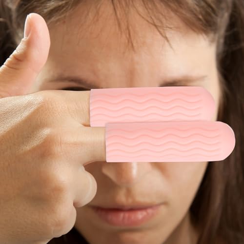 10 Pairs Silicone Finger Sleeves Finger Protectors Non-Slip Washable Covers for Cracked Skin Nail Art Crafting Gardening and Injury Protection