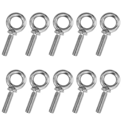 3/8"-16 x 1-1/4" UNC Lifting Shoulder Eye Bolts, Marine Grade 304 Stainless Steel Threaded Nut Fastener (10 Pack) - size: 3/8"-16 x 1-1/4", style: Pack of 10 (304 stainless steel)