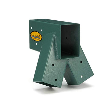 Eastern Jungle Gym Easy 1-2-3 A-Frame Swing Set Bracket, Green | Heavy Duty Swingset Bracket for Easy, Simple Installation | DIY Swing Set Part to Build Playground Sets for Backyards - style: A-Frame Swing Set Bracket