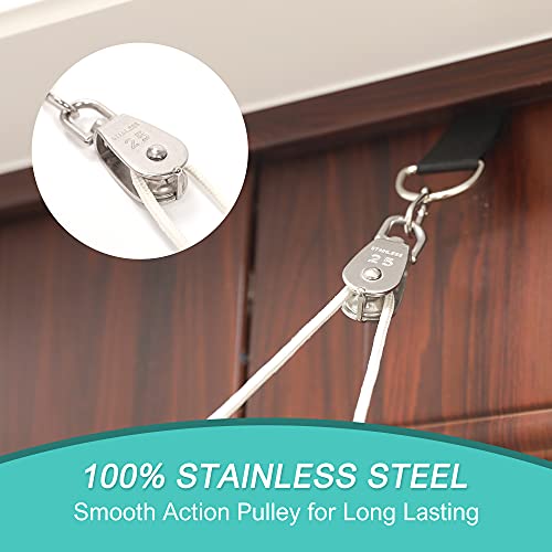 Shoulder Pulley, Over The Door Pulley System for Shoulder Rehab, Shoulder Exercise Pulley for Physical Therapy, Assisting Rotator Cuff Recovery, Increase Flexibility Stretching, Range of Motion